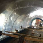 Özelleştirilmiş büyük akvaryum plastik tünel akrilik proje